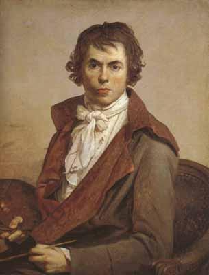 Jacques-Louis David self-Portrait (mk02) oil painting image